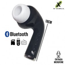Caixa de Som Bluetooth Portátil SD/USB/FM Entrada para Microfone Fone Gigante X-Cell XC-MS-03P - Preto